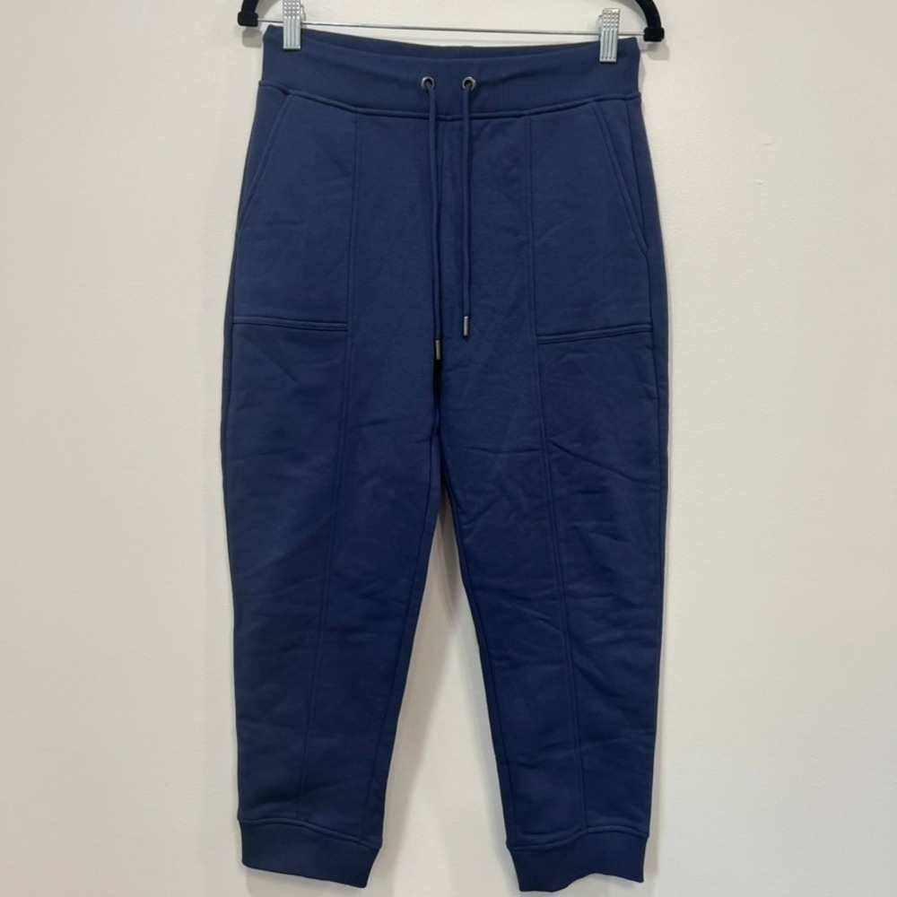 Banana Republic Women Sweatpants Small NWT $79.50 Navy Blue Jogger Lounge Cotton